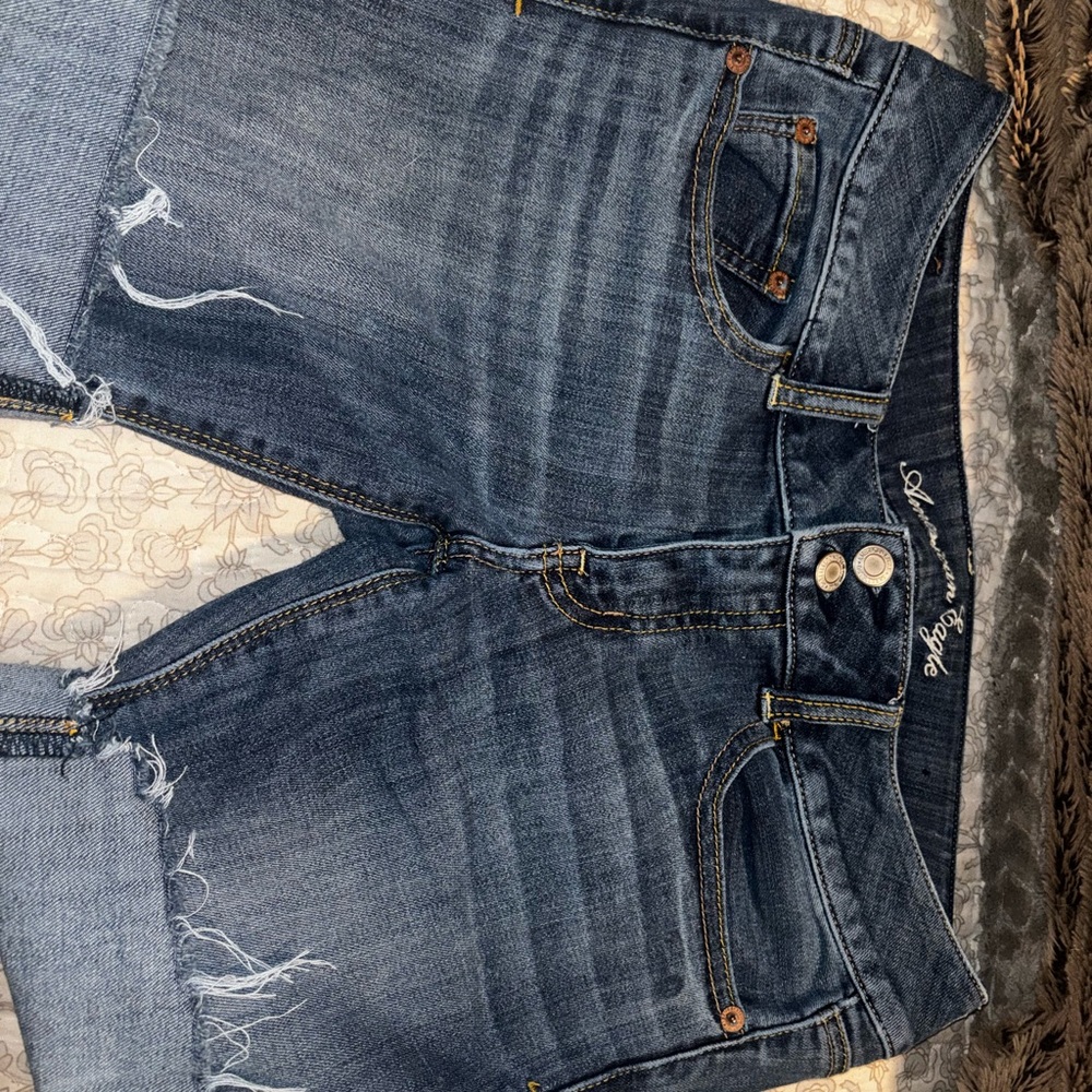 American Eagle Outfitters Dark Blue Boyfriend Jeans
